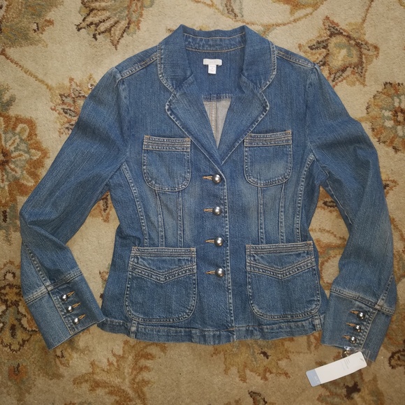Apt. 9 Jackets & Blazers - NEW!  Vintage Denim Jacket, sz medium, NWT